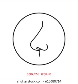 Line icon- nose