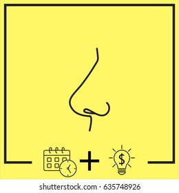 Line icon- nose