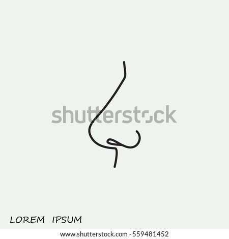 Line icon- nose