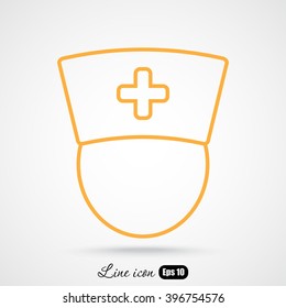 Line icon-  nurse