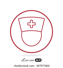 Line icon-  nurse
