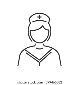 line icon nurse icon