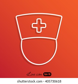 Line icon-  nurse