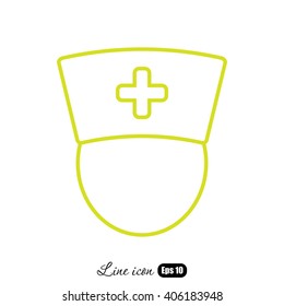 Line icon-  nurse
