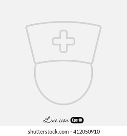 Line icon-  nurse