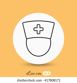Line icon-  nurse