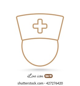 Line icon-  nurse