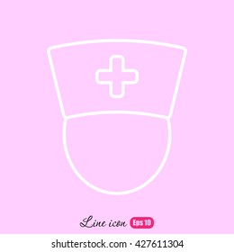 Line icon-  nurse