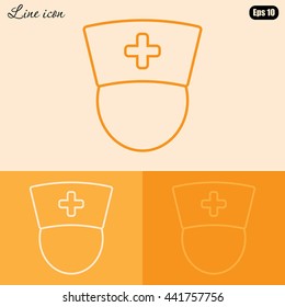 Line icon-  nurse