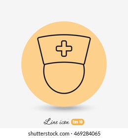 Line icon-  nurse