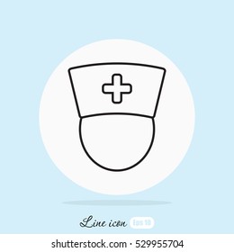 Line icon-  nurse