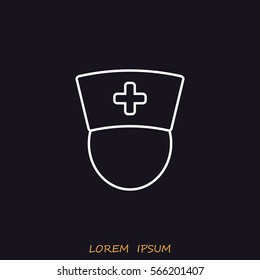 Line icon-  nurse