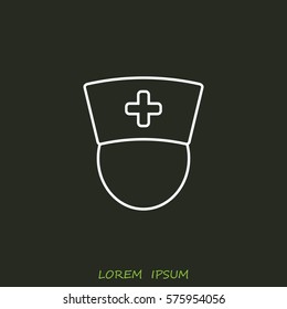 Line icon-  nurse