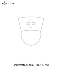 Line icon-  nurse
