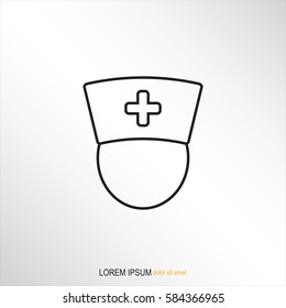Line icon-  nurse