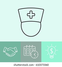 Line icon-  nurse