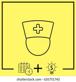 Line icon-  nurse