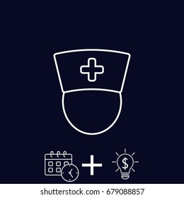 Line icon-  nurse