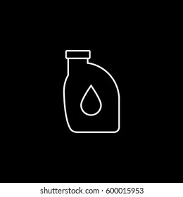 Line Icon On Black Background
