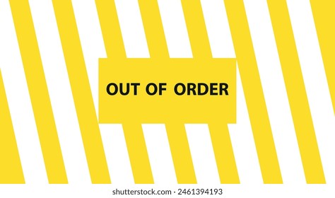 Line icon for online orders and purchases. Simple black linear label for mobile apps, online stores and booking sites. Vector illustration. out of order vector