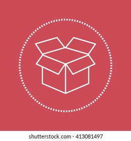 Line icon- open box