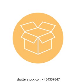 Line icon- open box