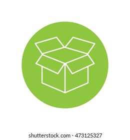 Line icon- open box