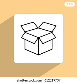 Line icon- open box