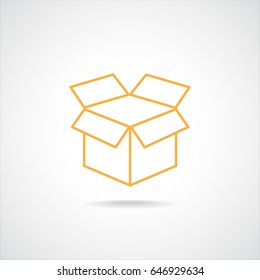 Line icon- open box