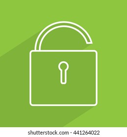 Line icon- open the lock