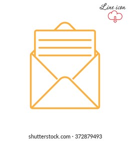 Line icon- open message
