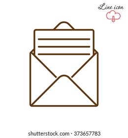 Line icon- open message