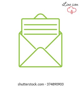 Line icon- open message