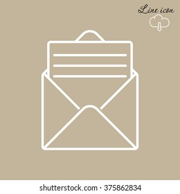 Line icon- open message
