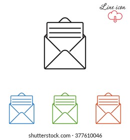 Line icon- open message