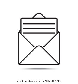 Line icon- open message