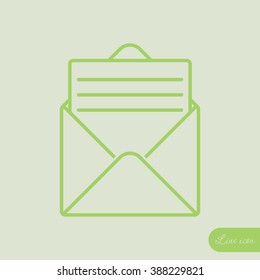 Line icon- open message