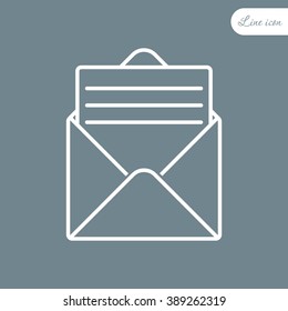 Line icon- open message