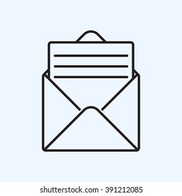 Line icon- open message