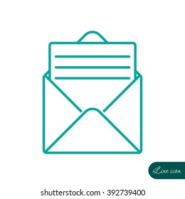 Line icon- open message