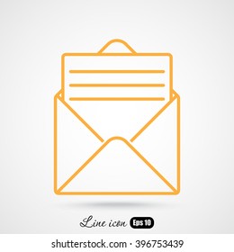 Line icon- open message