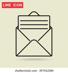 Line icon- open message