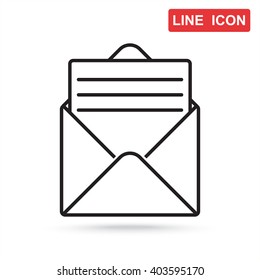 Line icon- open message