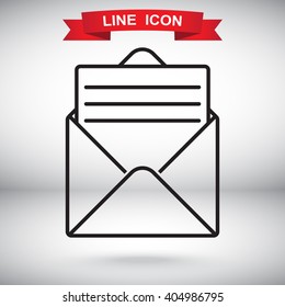 Line icon- open message