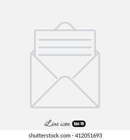 Line icon- open message