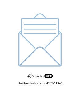 Line icon- open message