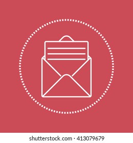 Line icon- open message