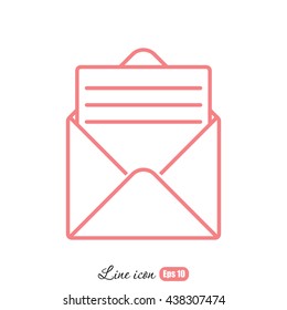 Line icon- open message