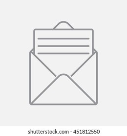 Line icon- open message