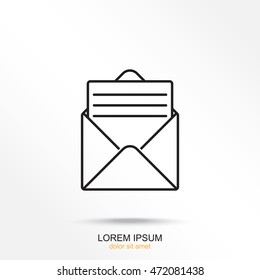 Line icon- open message